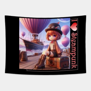 I Love Steampunk Tapestry