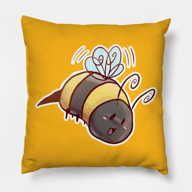 Chubby Bumblebee Pillow by saradaboru