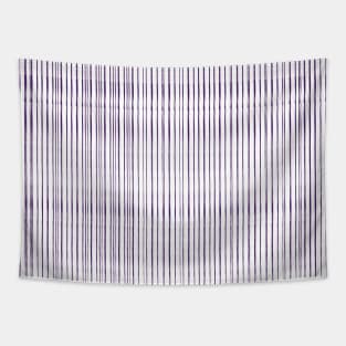 Modern Thin Purple Lines Tapestry