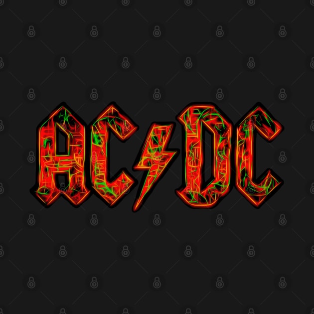 ACDC - Flame Glow Pop Art by Mr.FansArt