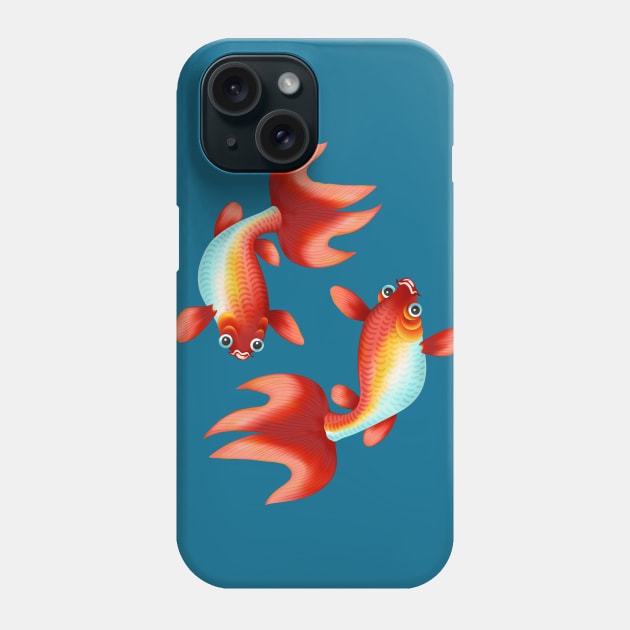 Koi fish Phone Case by CatyArte