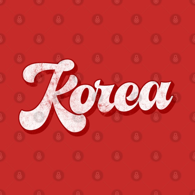 Korea / Asian Pride Vintage Typography Design by DankFutura