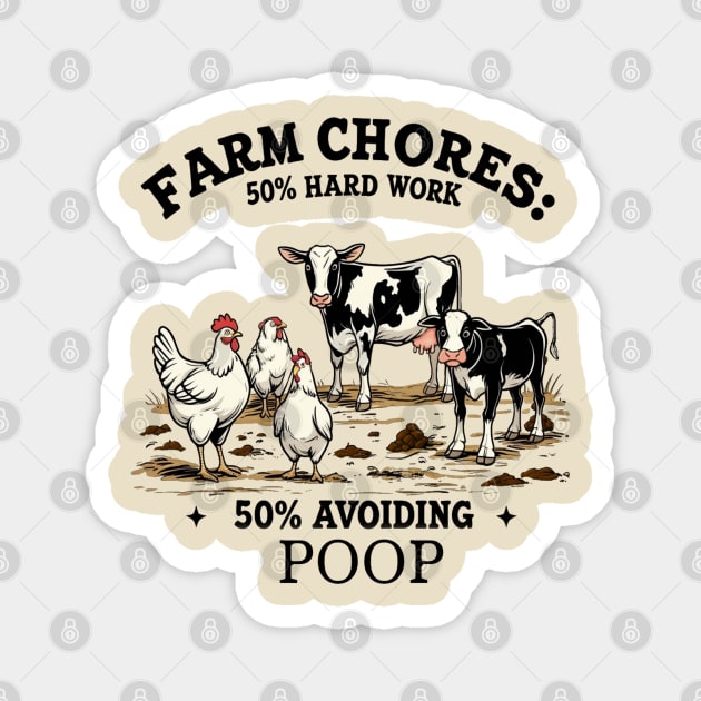 Farm Chores Magnet by faithfamilyhomedesigns