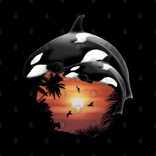 Orca Killer Whales by NicGrayTees