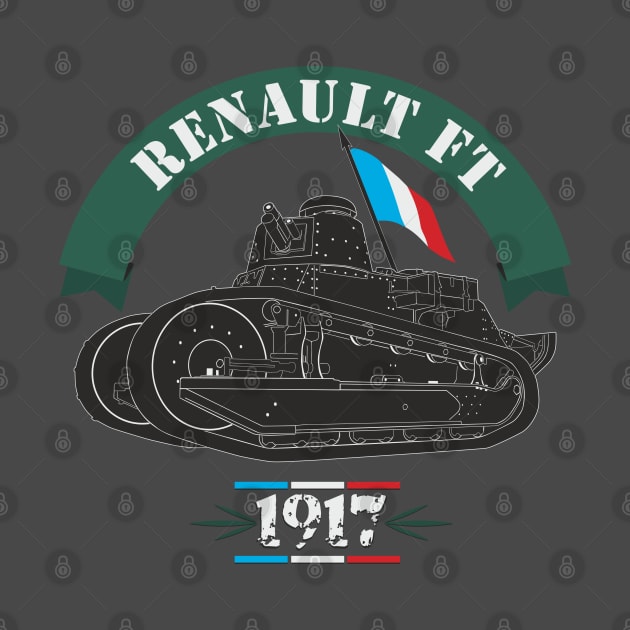 The first Renault FT turret tank by FAawRay