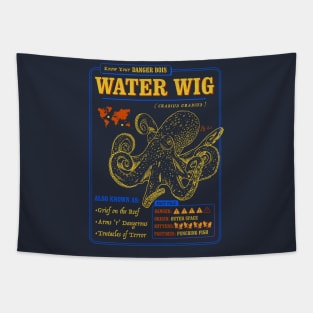 Funny Octopus Fact File - Water Wig Tapestry