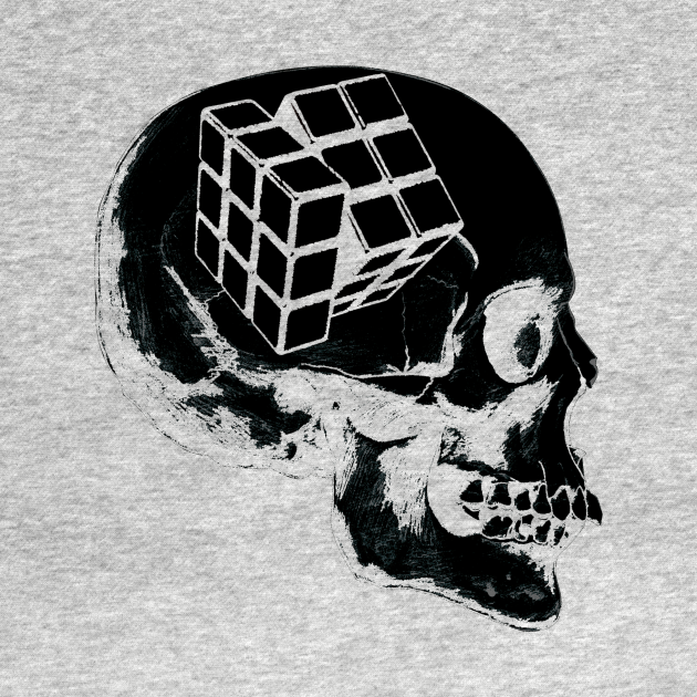 Discover Rubik's cube skull - Rubiks Cube - T-Shirt