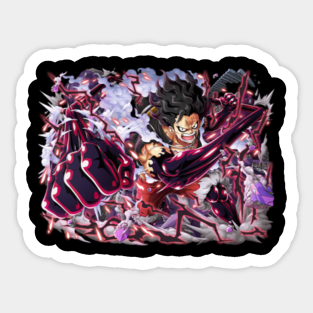 Luffy Gear 4 Stickers Teepublic