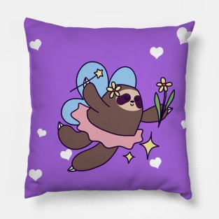 "I Love You" Fairy Sloth Pillow