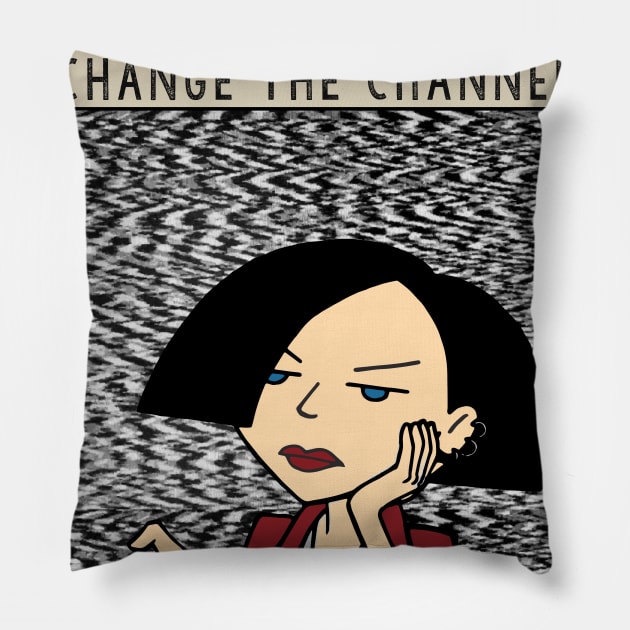 Jane's Reality Show Pillow by lilmousepunk