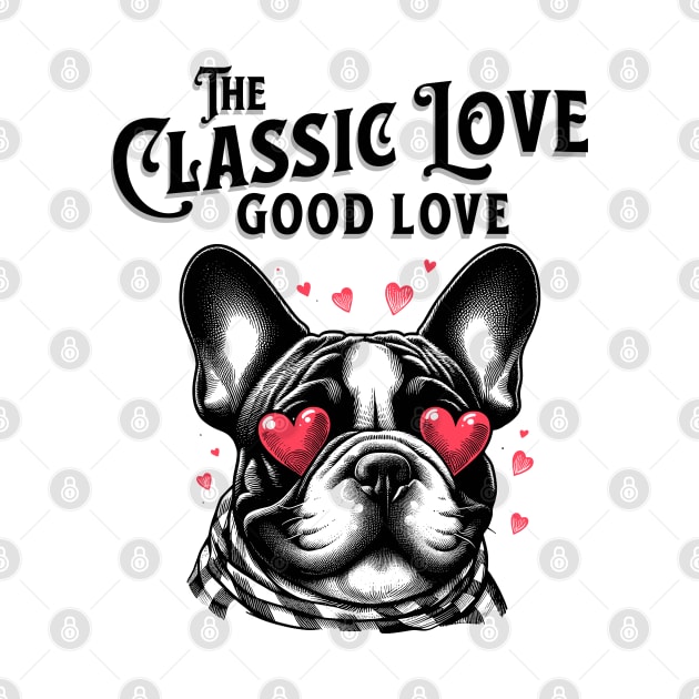 Pug puppy in Love Print art illustration Puppy Valentines gifts by Casually Fashion Store