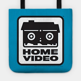 Home Video (black on white) Tote