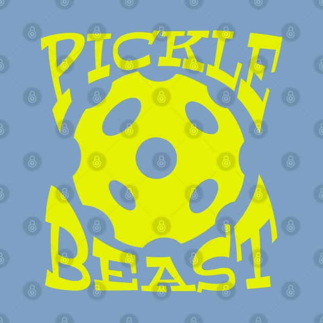 Pickle Beast - pickle ball bashers and Dinkin divas gifts for pickle ball players by BrederWorks