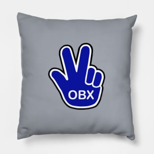 OBX Blue Hand Wave Pillow