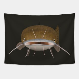 Flathead catfish - fish head Tapestry