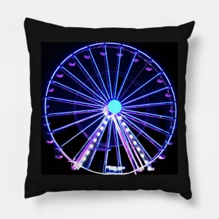 Neon ferris wheel no. 1 Pillow