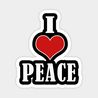 i love peace Magnet