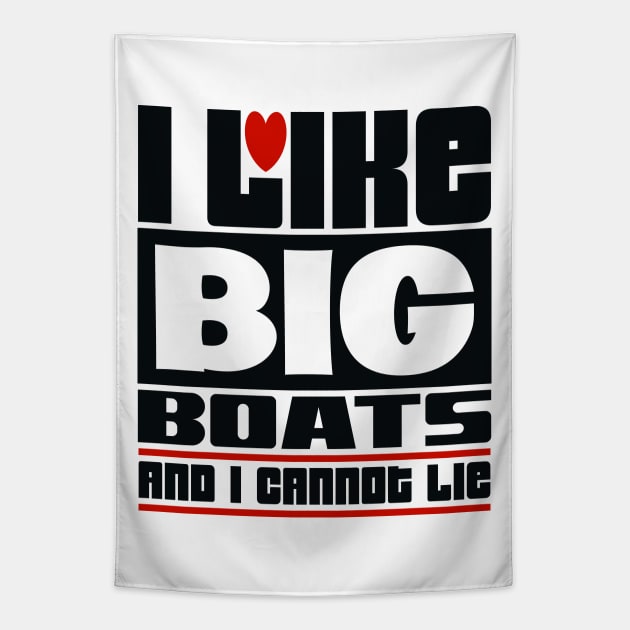 I like big boats and I cannot lie Tapestry by colorsplash