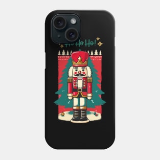 funny christmas nutcracker Phone Case