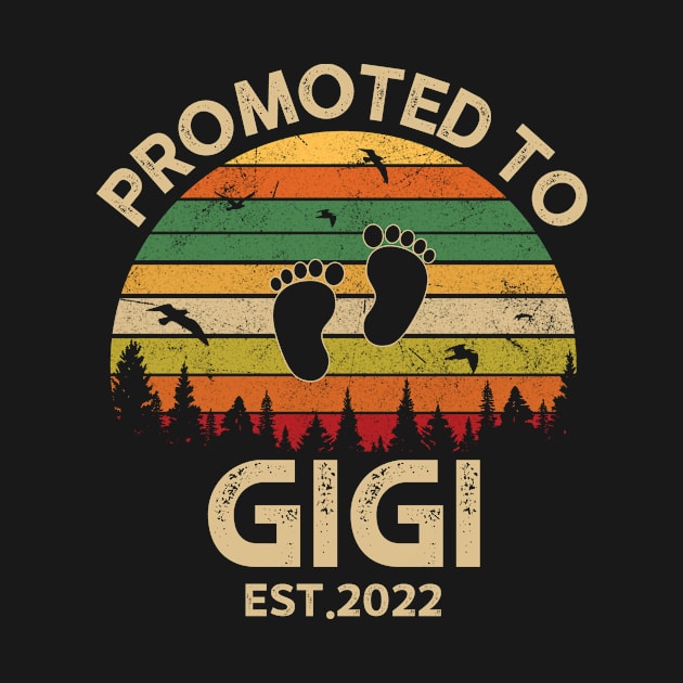 Promoted To Gigi Est 2022 Pregnancy Announcement Vintage by Michelin