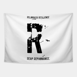 Reap (black print) Tapestry