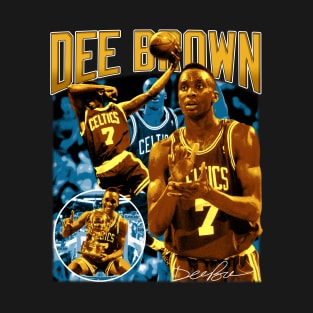 Dee Brown Basketball Legend Signature Vintage Retro 80s 90s Bootleg Rap Style T-Shirt