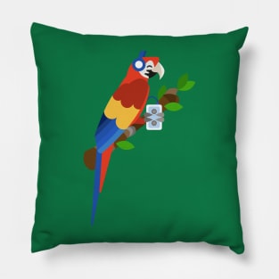 Macaw Mambo (Scarlet Version) Pillow