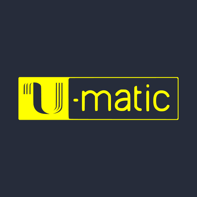 3/4" U-matic Yellow logo Umatic by PMM