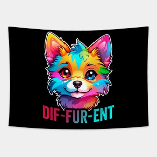 Furry Fandom Cute Fursona Anthro Art Tapestry