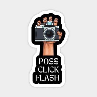 Pose Click Flash Camera Magnet