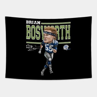 Brian Bosworth Seattle Cartoon Tapestry