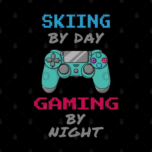 Skiing By Day Gaming By Night by jeric020290