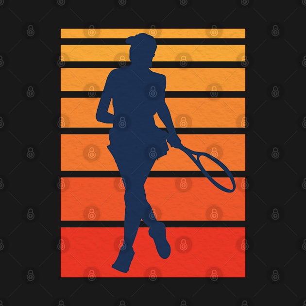 Vintage Tennis Silhouette by crissbahari