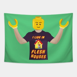 Lego People Live In Flesh Houses Tapestry