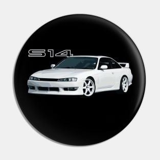 Nissan 240SX (S14) "Kouki" Super White Pin