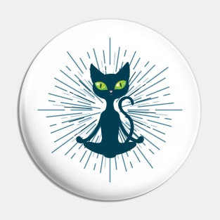 Zen Cat Pin