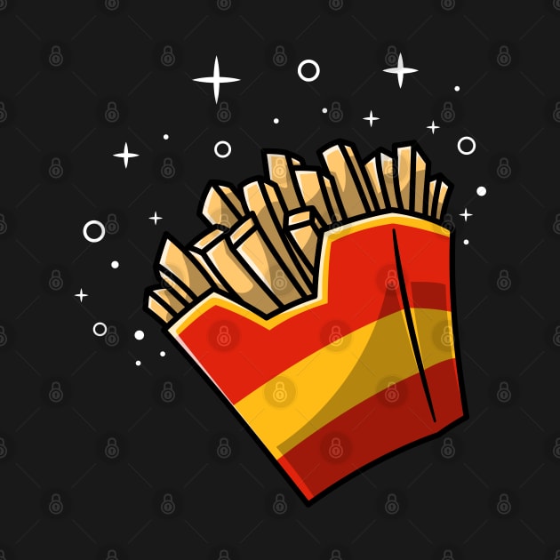 French fries with sparkling stars by garistipis
