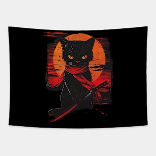 Cat Ninja Whiskered Prowess Tapestry