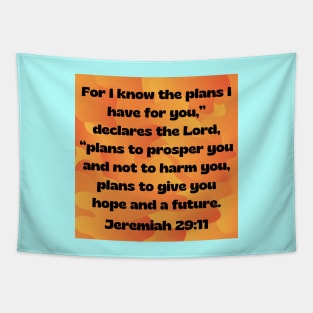 Bible Verse Jeremiah 29:11 Tapestry