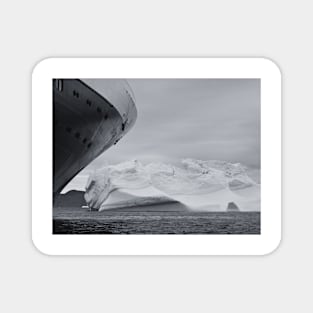 Ship Sailing Near an Iceberg Magnet