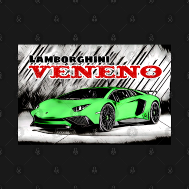 Abstract Lamborghini Veneno - Lamborghini - T-Shirt | TeePublic