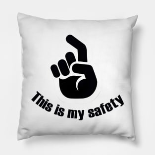 "This is My Safety Awareness Tee: Stylish Commitment to Responsible Gun Ownership" Pillow