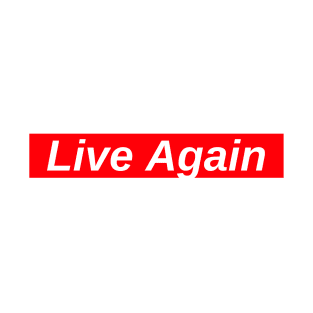 Live Again // Red Box Logo T-Shirt