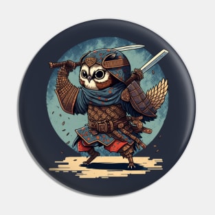 Owl Ninja Warrior Japen Anime Pin