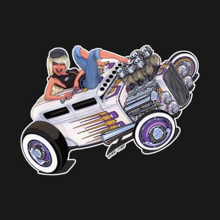 Hot Rod Pin Up Show Car T-Shirt