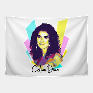 Wpap Pop Art Celine Dion 80s Tapestry