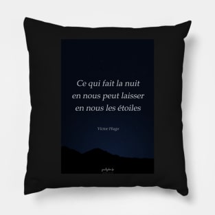 Quote from Victor Hugo on happiness Pillow