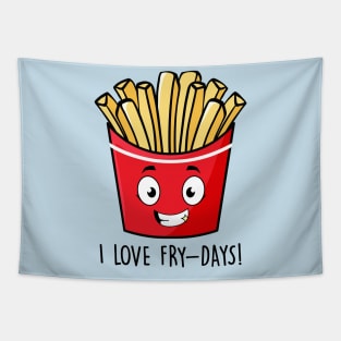 I Love Fry-Days Tapestry