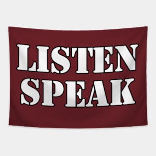 Listen Speak Tapestry