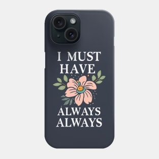 Flower lover quote Claude Monet Phone Case